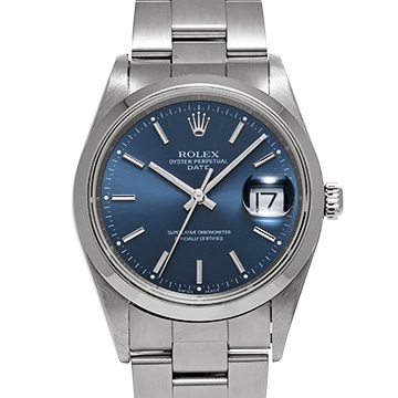 ロレックス オイスターパーペチュアル デイト 15200 ブルー メンズ 時計 【中古】【wristwatch】