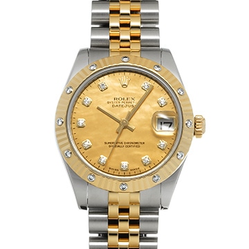 ロレックス デイトジャスト 31 178313 シャンパン ユニセックス 時計 【中古】【wristwatch】