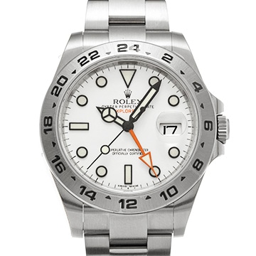 ロレックス エクスプローラーII 216570 ホワイト メンズ 時計 【中古】【wristwatch】