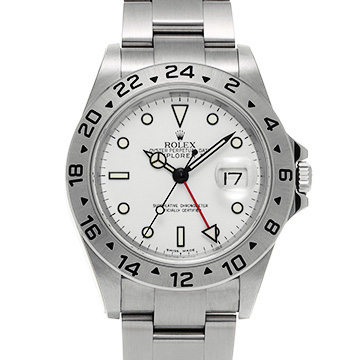 ロレックス エクスプローラーII 16570 ホワイト メンズ 時計 【中古】【wristwatch】