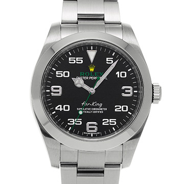 ロレックス エアキング 116900 ブラック メンズ 時計 【中古】【wristwatch】