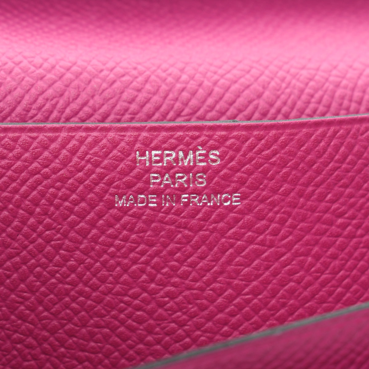 エルメス / HERMES ベアン スフレ ブルーニュイ/ローズパープル/パラジウム金具 ヴォーエプソン レディース 財布 【未使用】【purse】