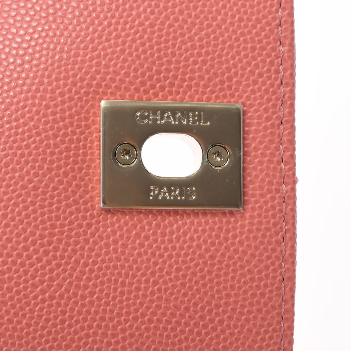 未使用 シャネル CHANEL AS2215 ランダム品番 レディース ハンドバッグ マトラッセ ピンク /ゴールド金具 グレインドカーフスキン