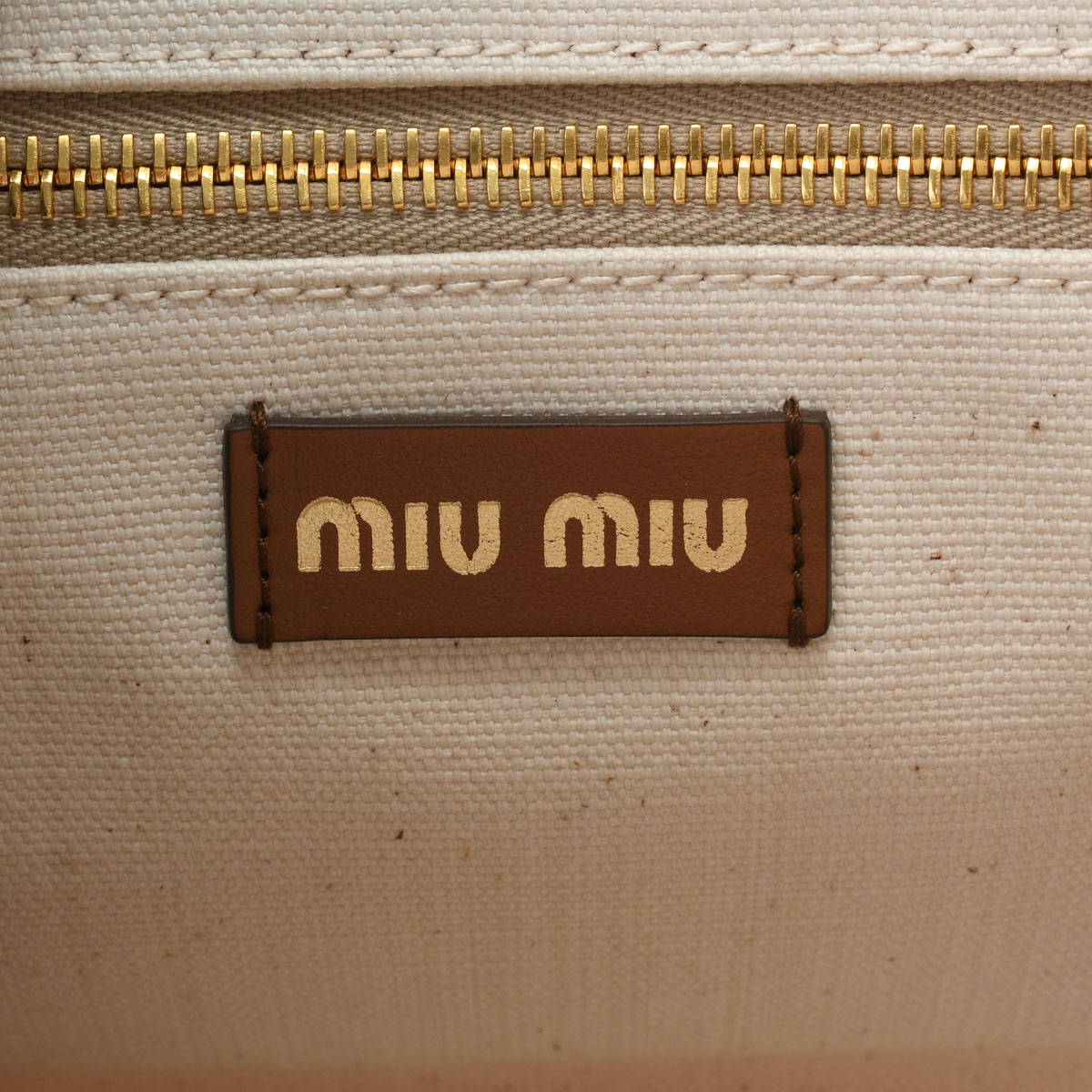 未使用品 ミュウミュウ Miu Miu 5BA188 レディース 2WAYバッグ サッビア キャンバス