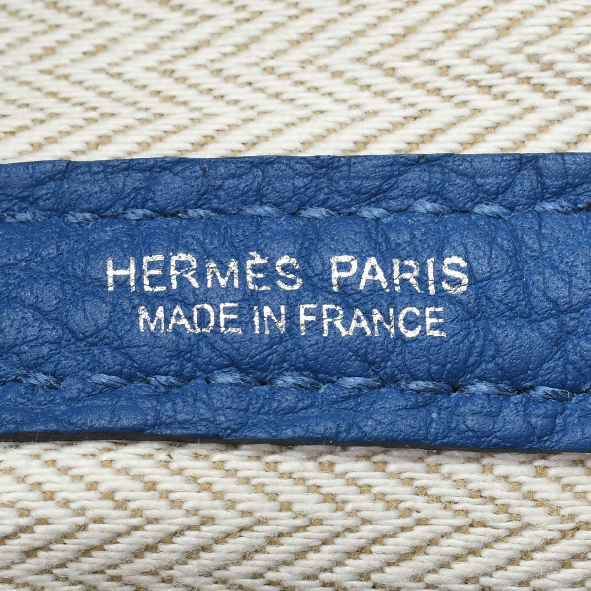 未使用 エルメス HERMES レディース ハンドバッグ ブルーフランス /パラジウム金具 ネゴンダ