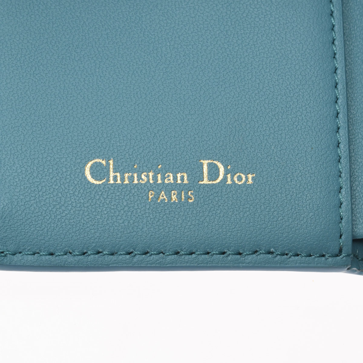 ディオール / Dior 30 MONTAIGNE ロータスウォレット 日本限定 アズールブルー S20570BAE_M08Z グレインドカーフレザー  レディース 財布 【未使用】【purse】