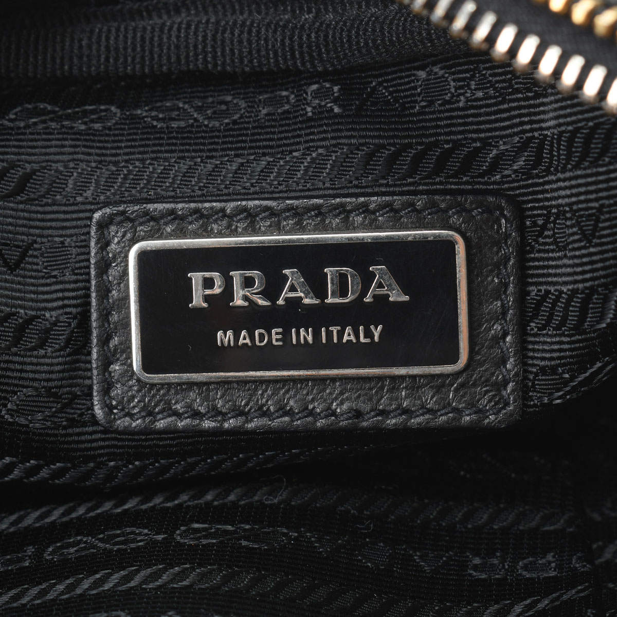 プラダ PRADA BP0166 レディース ショルダーバッグ ブラック/ピンク /ゴールド金具 レザー