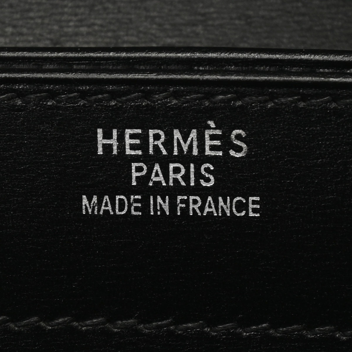 エルメス HERMES メンズ ビジネスバッグ ブラック /パラジウム金具 ボックスカーフ