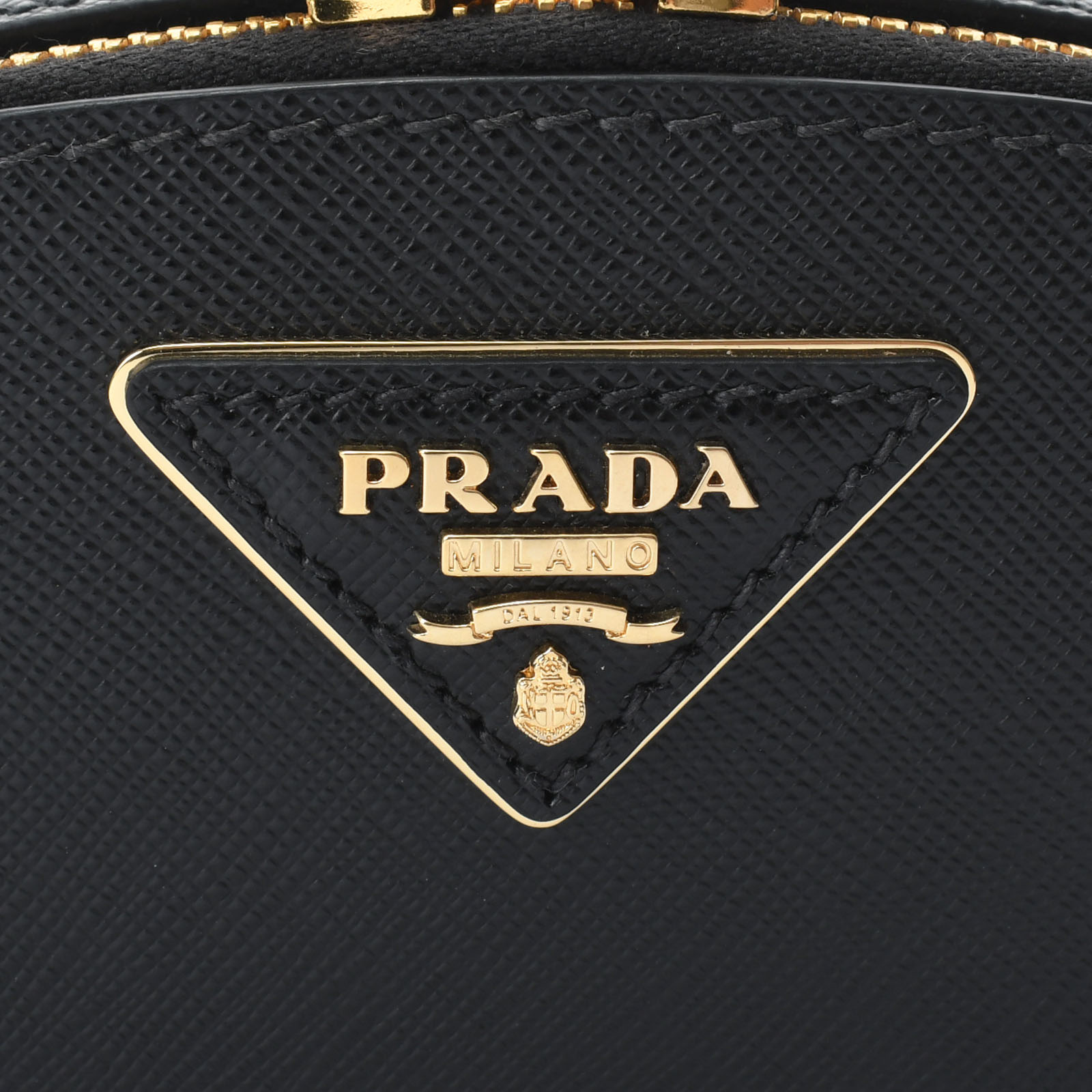 日本安心PRADA ゴールドロゴ ナイロン サフィアーノレザー 切替えトートバッグ バッグ