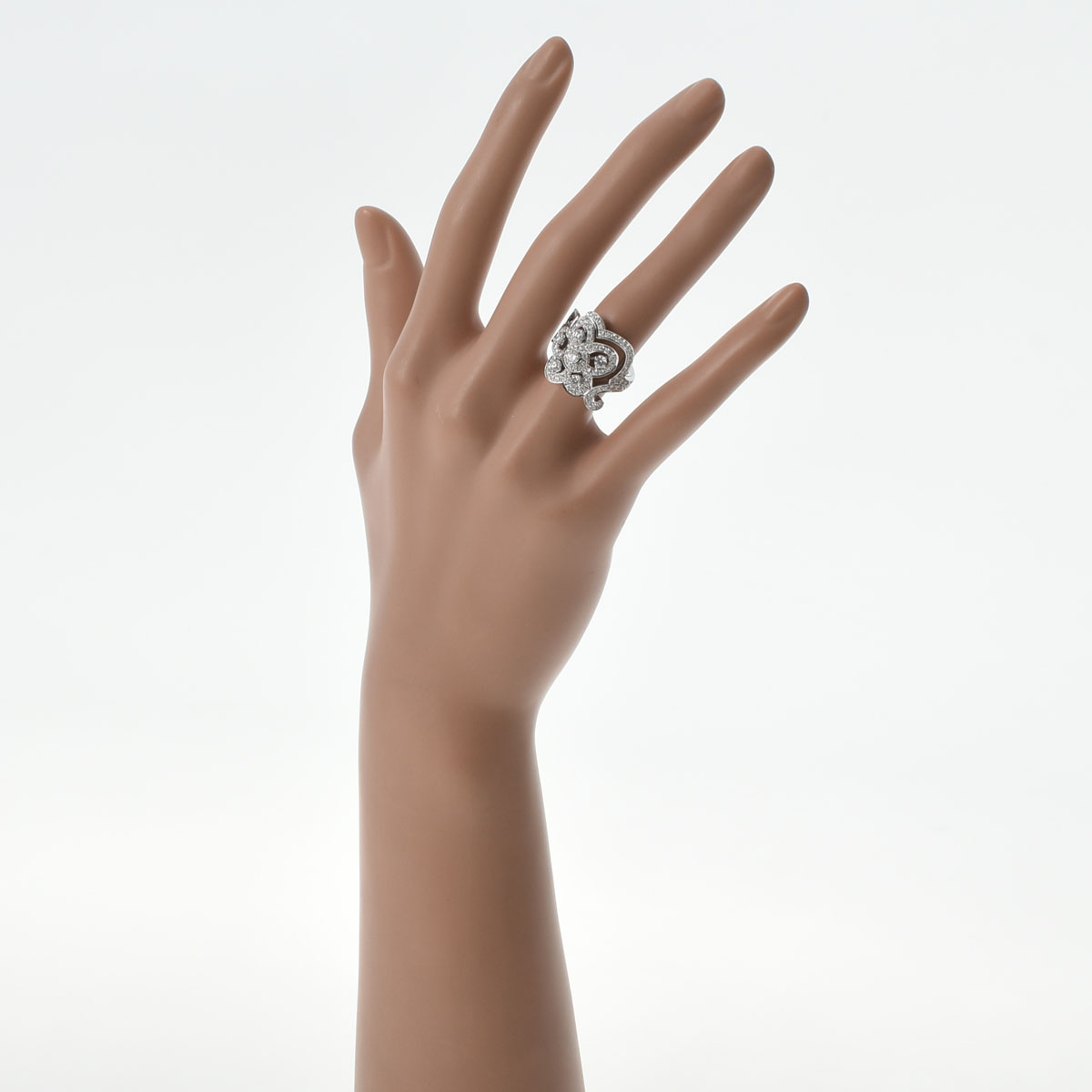 ヴァン クリーフ&アーペル / Van Cleef & Arpels ダンテルリング ダイヤ #48 シルバー K18ホワイトゴールド レディース  ジュエリー 【中古】【jewelry】