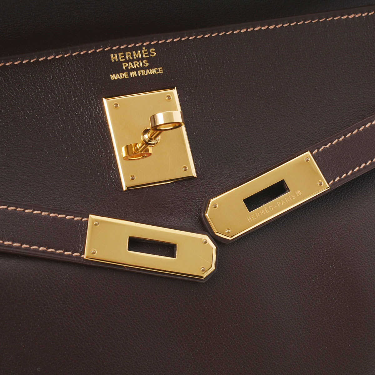 エルメス HERMES ケリー35 シェーブル 内縫い □L刻 ブルーパオン SV金具 シェーブル レディース ハンドバッグ