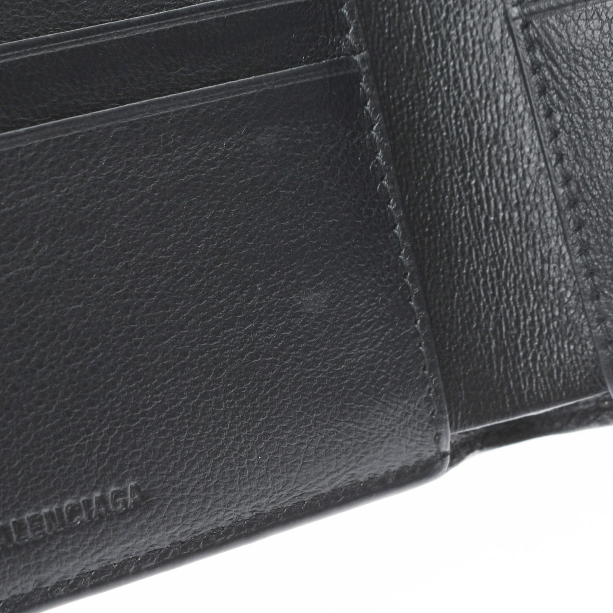 バレンシアガ / BALENCIAGA ロゴグラム バイフォールドウォレット 二つ折り財布 ブラック 594549 レザー レディース 財布  【未使用】【purse】