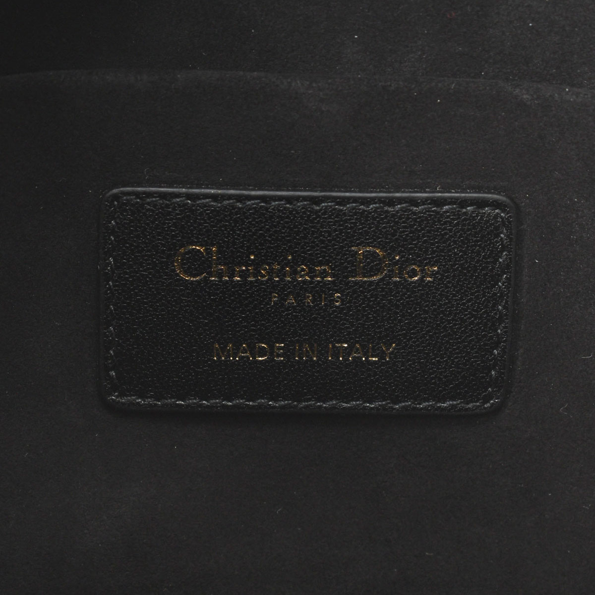 ディオール / Dior カナージュ DIORTRAVEL スモール ヴァニティ ブラック/ゴールド金具 S5488UNTR_M900 ラムスキン  レディース バッグ 【中古】【bag】