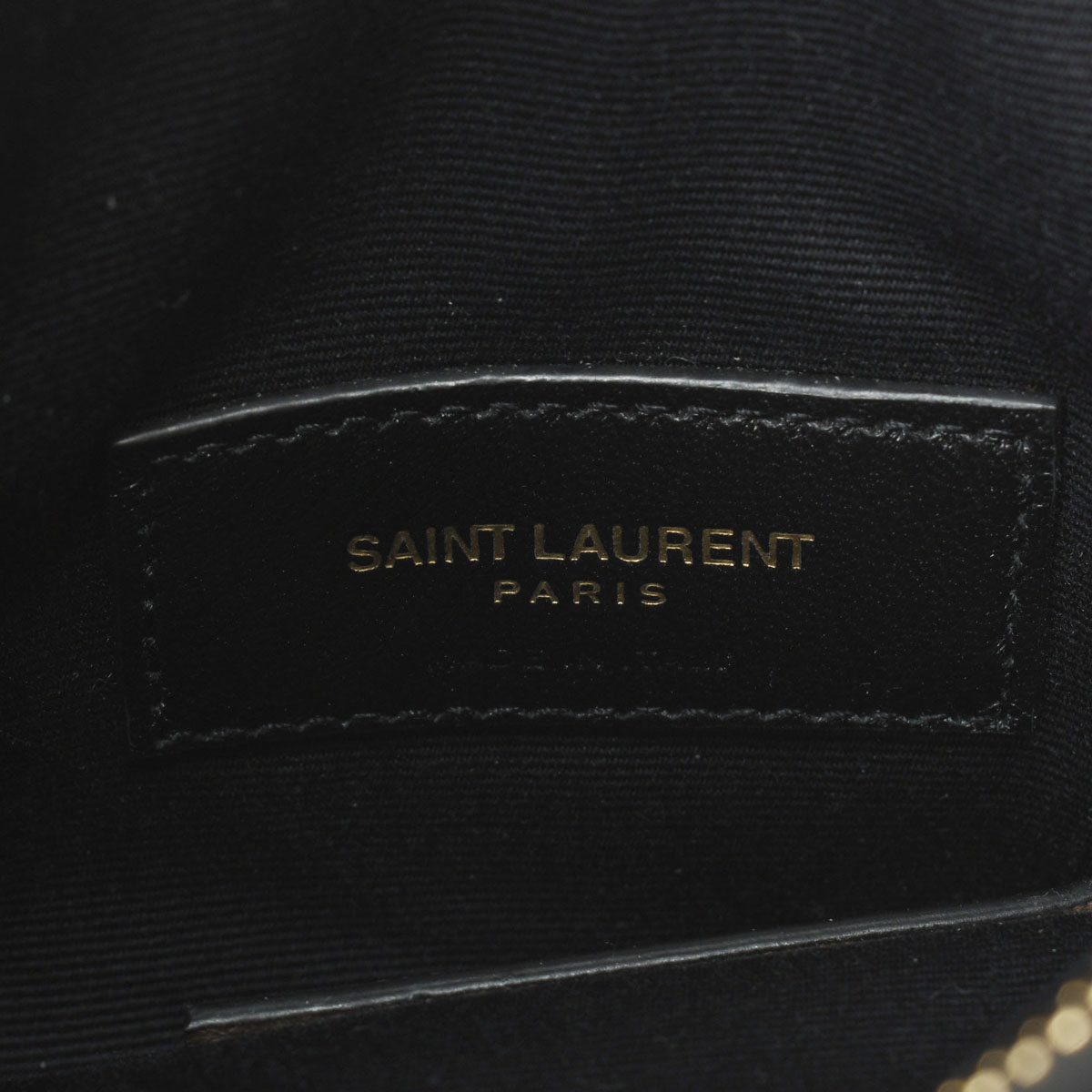 サンローラン / SAINT LAURENT ポーチ ブラック/ゴールド金具