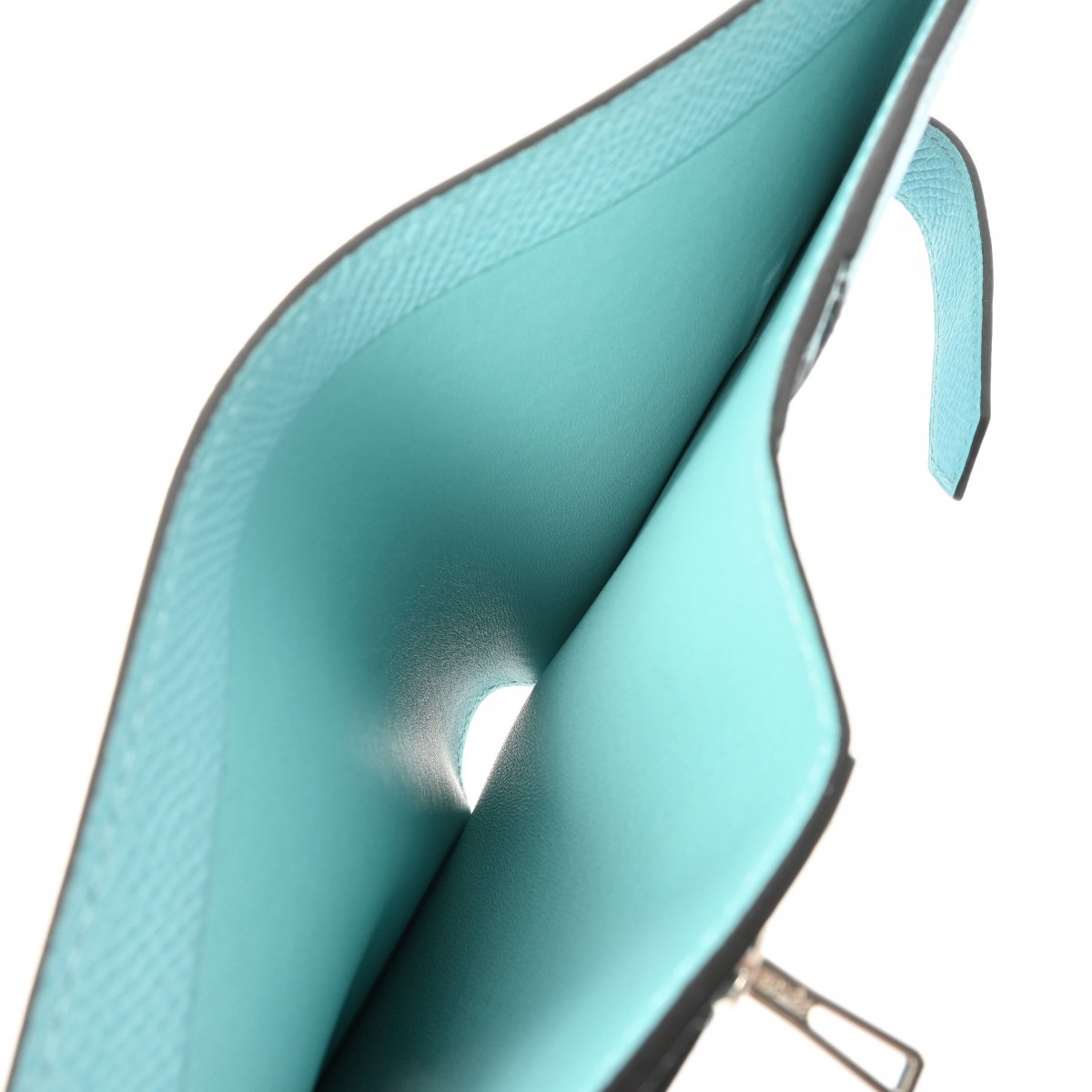 エルメス べアン コンパクト ブルーアトール エルメス ベアン コンパクト ブルーアトール/パラジウム金具