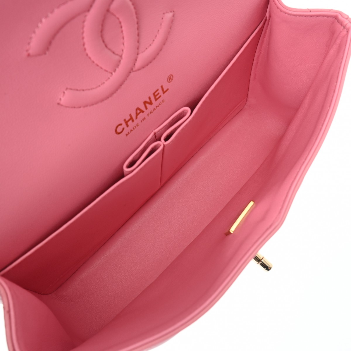 CHANEL シャネル　マトラッセ　ピンク　ラムスキン　ハンドバッグ　CC　11 CHANEL シャネル マトラッセ Wフラップ チェーンショルダー