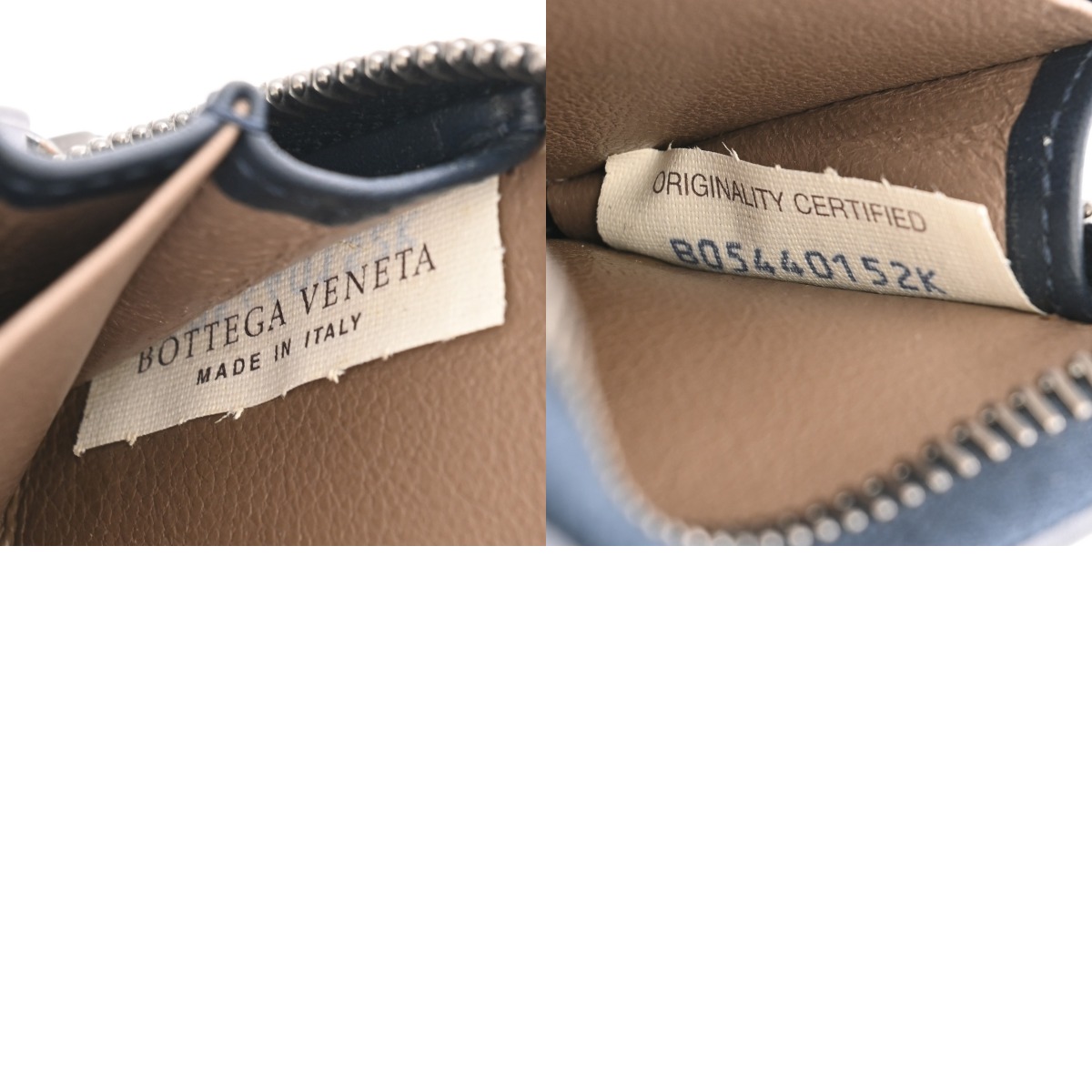 ボッテガ ヴェネタ イントレチャート ネイビー レザー ユニセックス