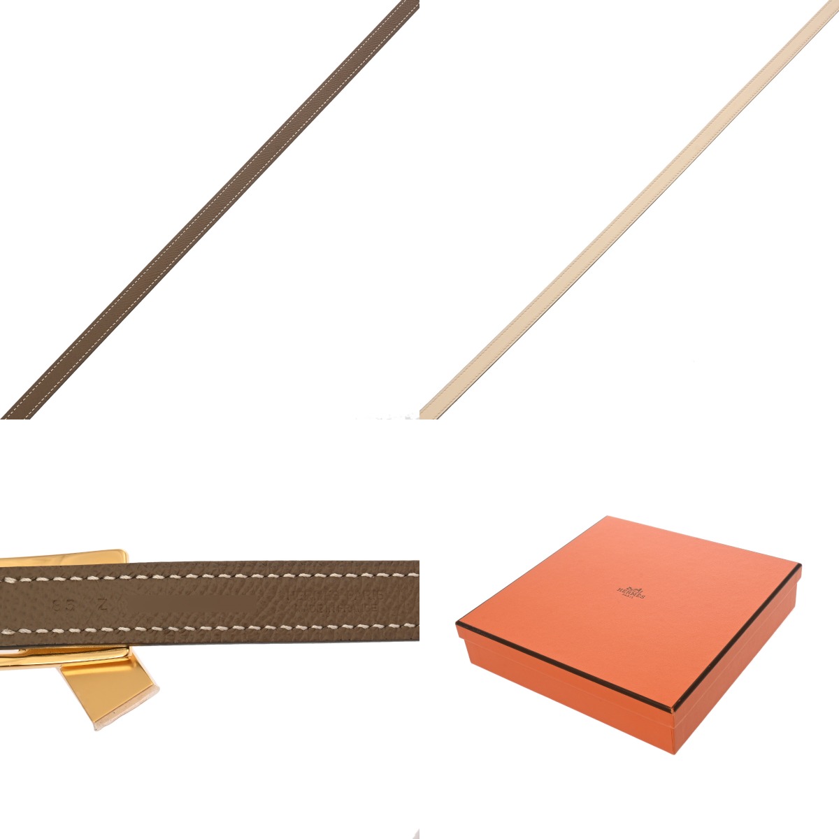 エルメス ベルト ラッキー 15 エトゥープ/ナタ ヴォーエプソン