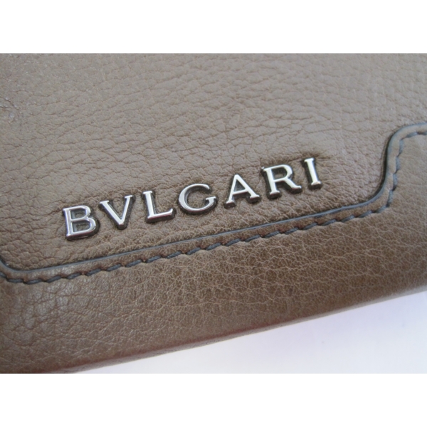 BVLGARI ブルガリ　二つ折り　財布　長財布　シルバー金具