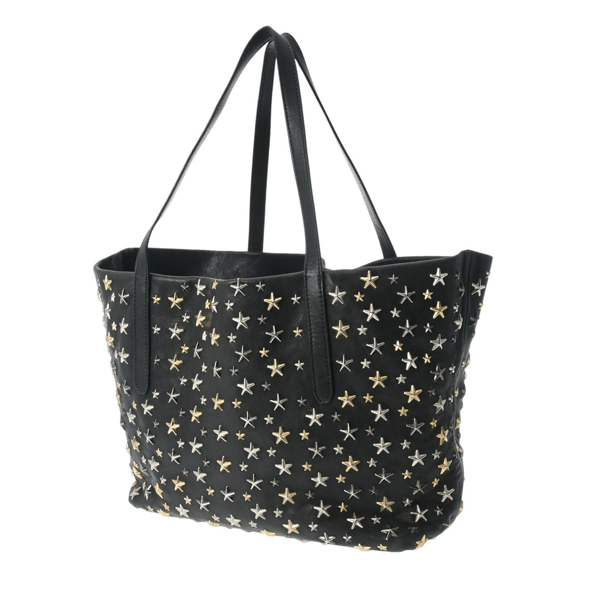 ジミーチュウ スタースタッズ ブラック レザー レディース バッグ