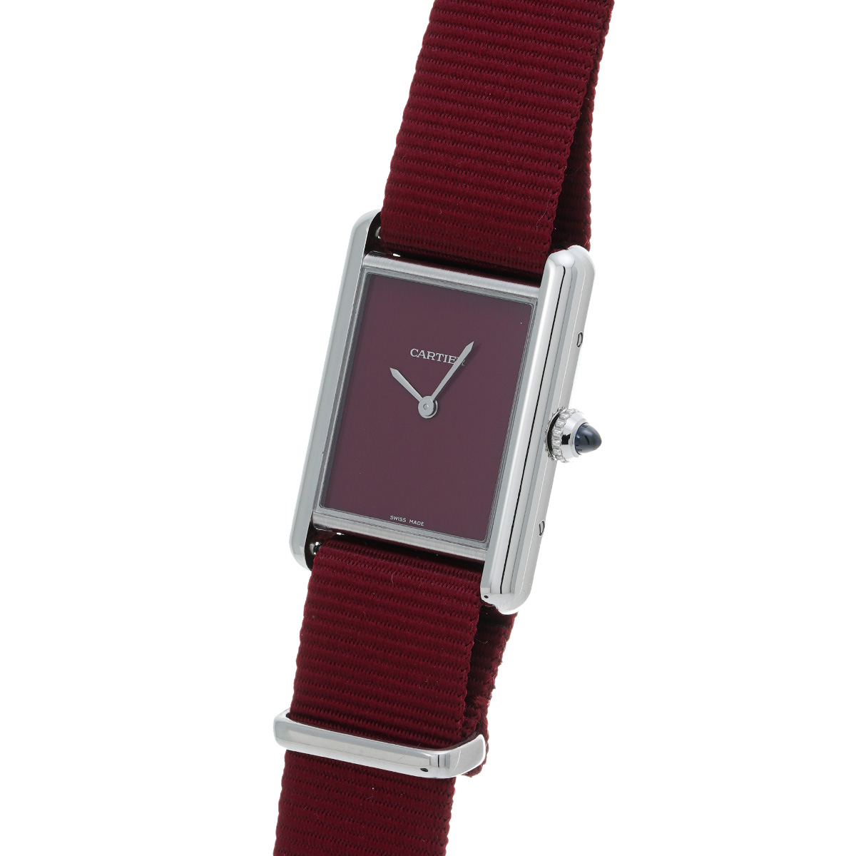 カルティエ　マストタンク　レディース カルティエ タンクマスト LM WSTA0054 バーガンディ レディース