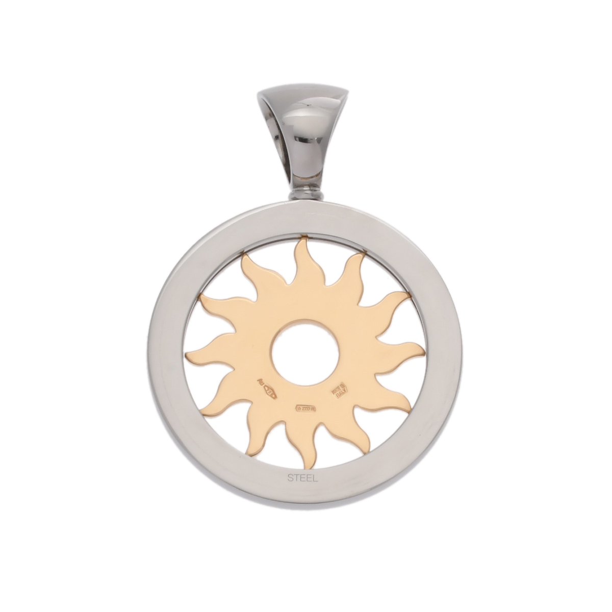 ブルガリ トンド サン ダイヤ ステンレススチール/K18イエロー