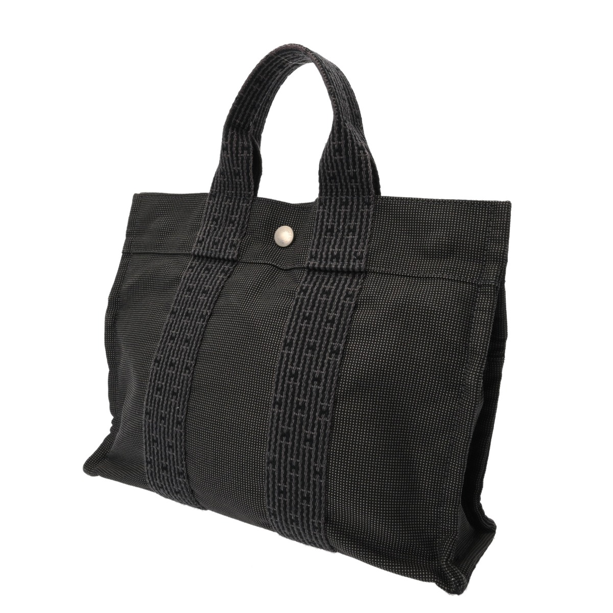 エルメス エールライン トート PM 旧型 グレー キャンバス ユニ