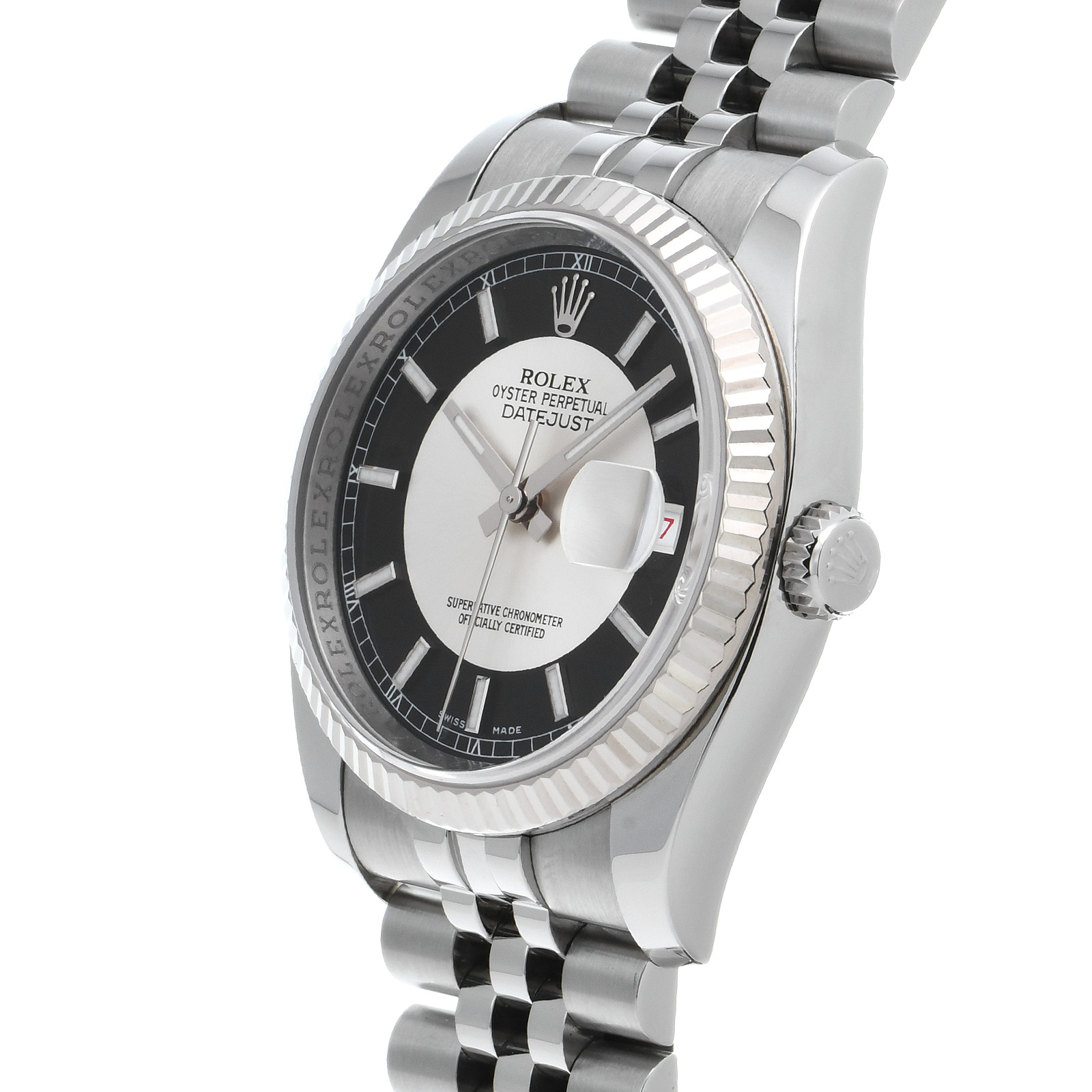 ロレックス / ROLEX デイトジャスト 36 116234 ブラック/シルバー メンズ 時計 【中古】【wristwatch】