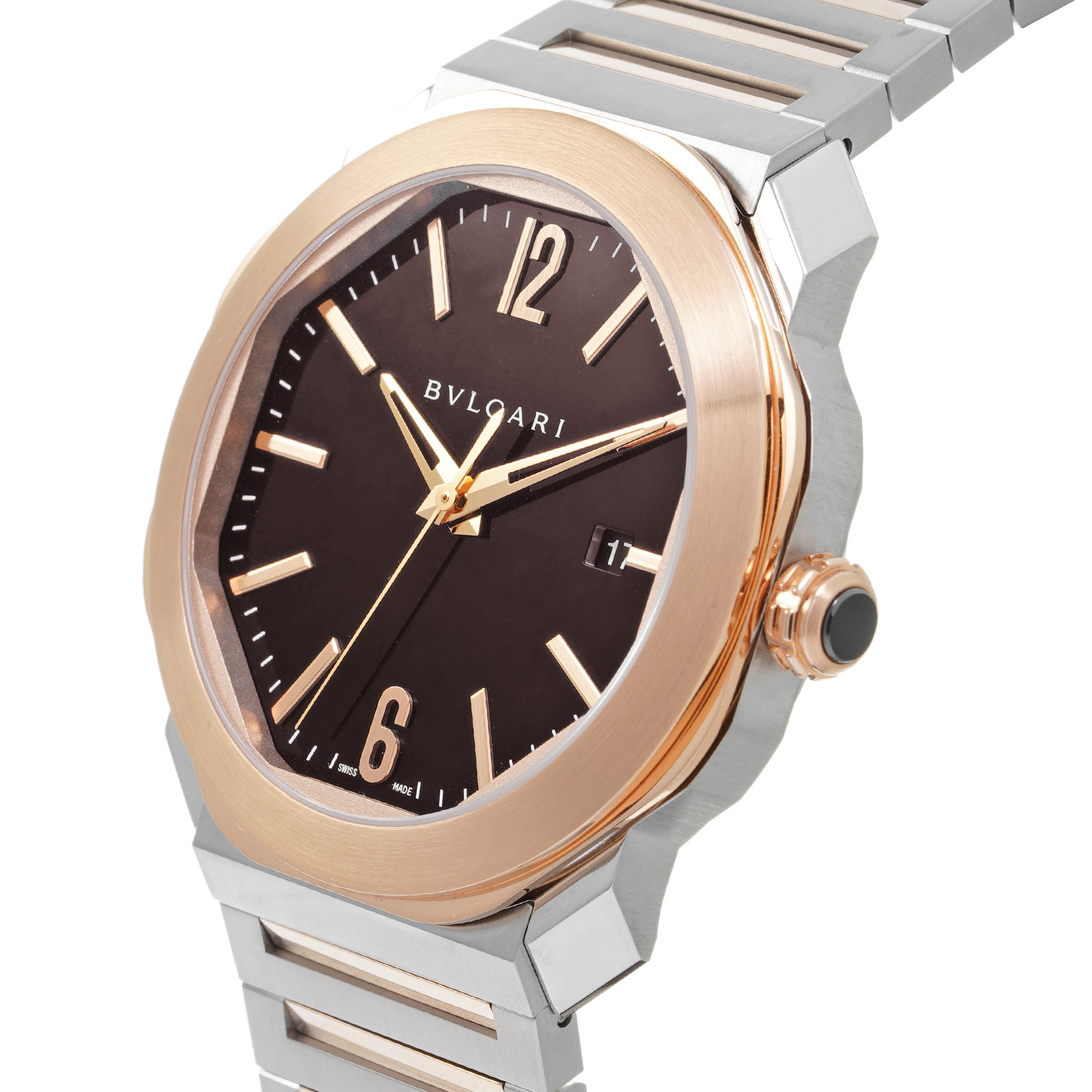 ブルガリ / BVLGARI オクト ローマ OC41BSPGD ブラック メンズ 時計 【中古】【wristwatch】