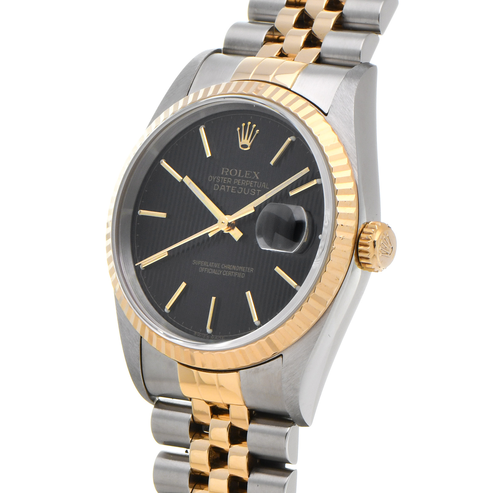 ロレックス ROLEX 16233 S番(1994年頃製造) ブラックタペストリー メンズ 腕時計