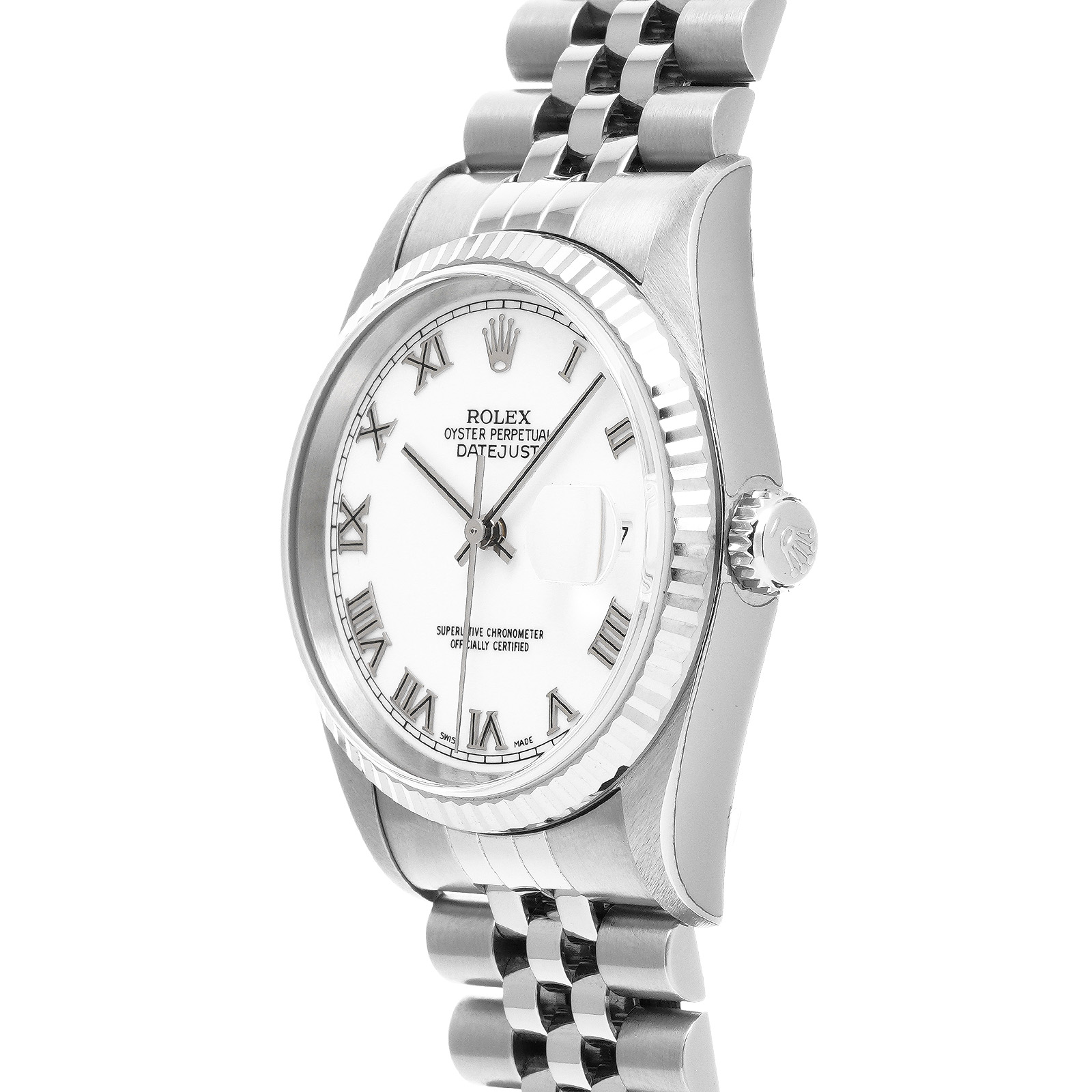 ロレックス ROLEX 16234 Y番(2002年頃製造) ホワイト メンズ 腕時計