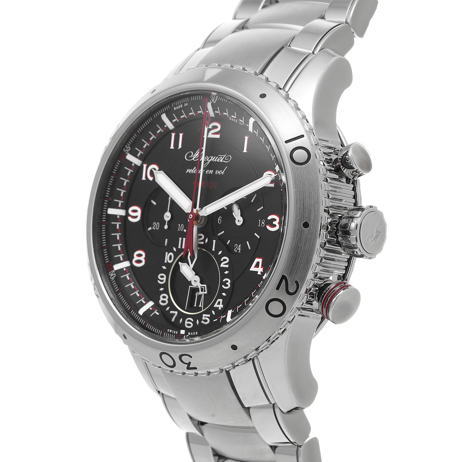 ブレゲ / Breguet タイプ XXII 3880ST/H2/SX0 ブラック メンズ 時計 【中古】【wristwatch】