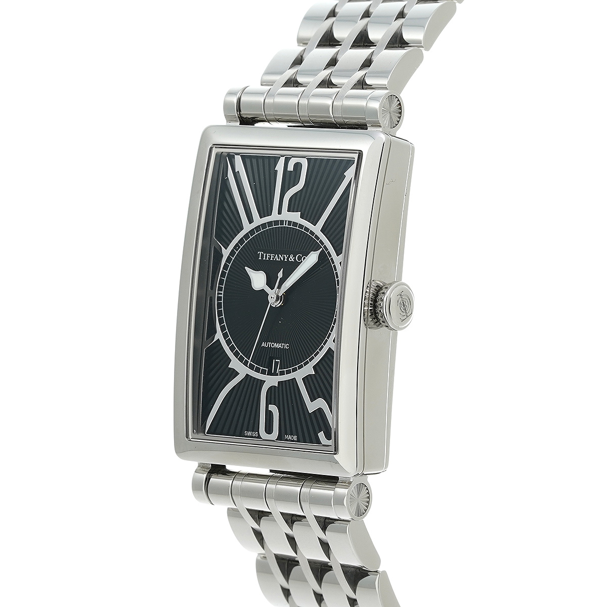 ティファニー / TIFFANY & Co. ギャラリー Z3002.68.10A10A00A ブラック メンズ 時計 【中古】【wristwatch】