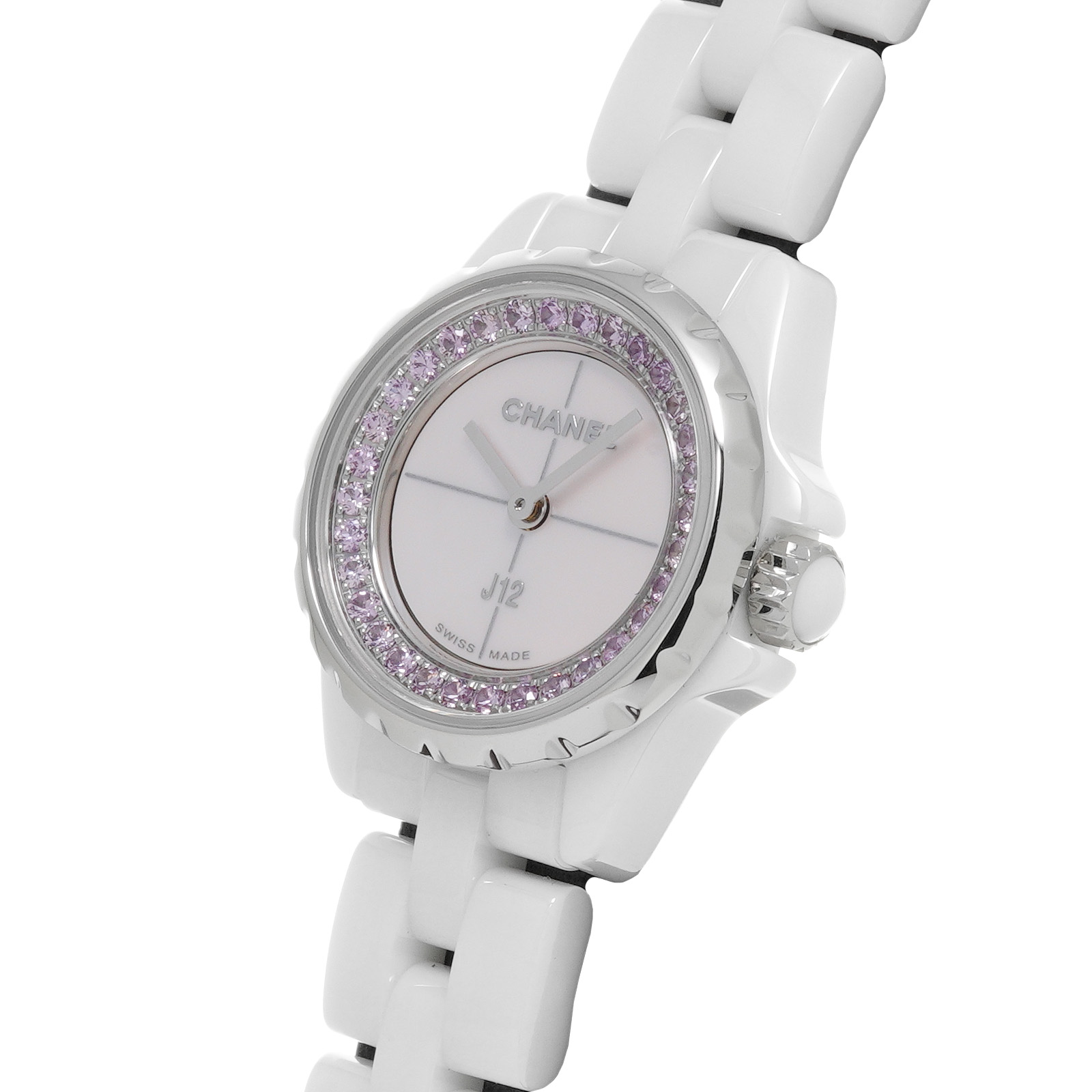 中古 シャネル CHANEL H5512 ピンクシェル /サファイア レディース 腕時計 腕時計 最安値特売