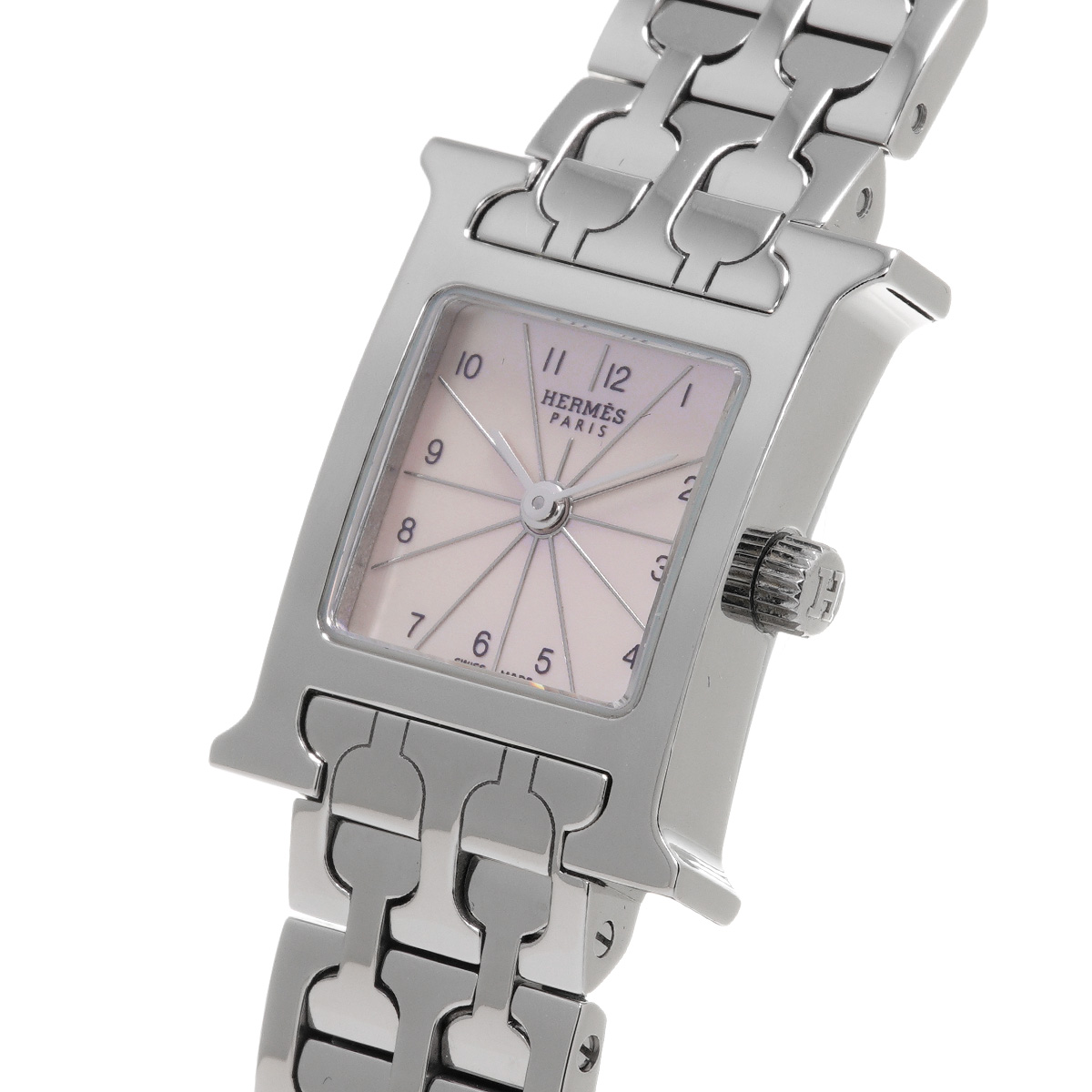 エルメス HERMES CL4.210.214/379 ピンクシェル レディース 腕時計