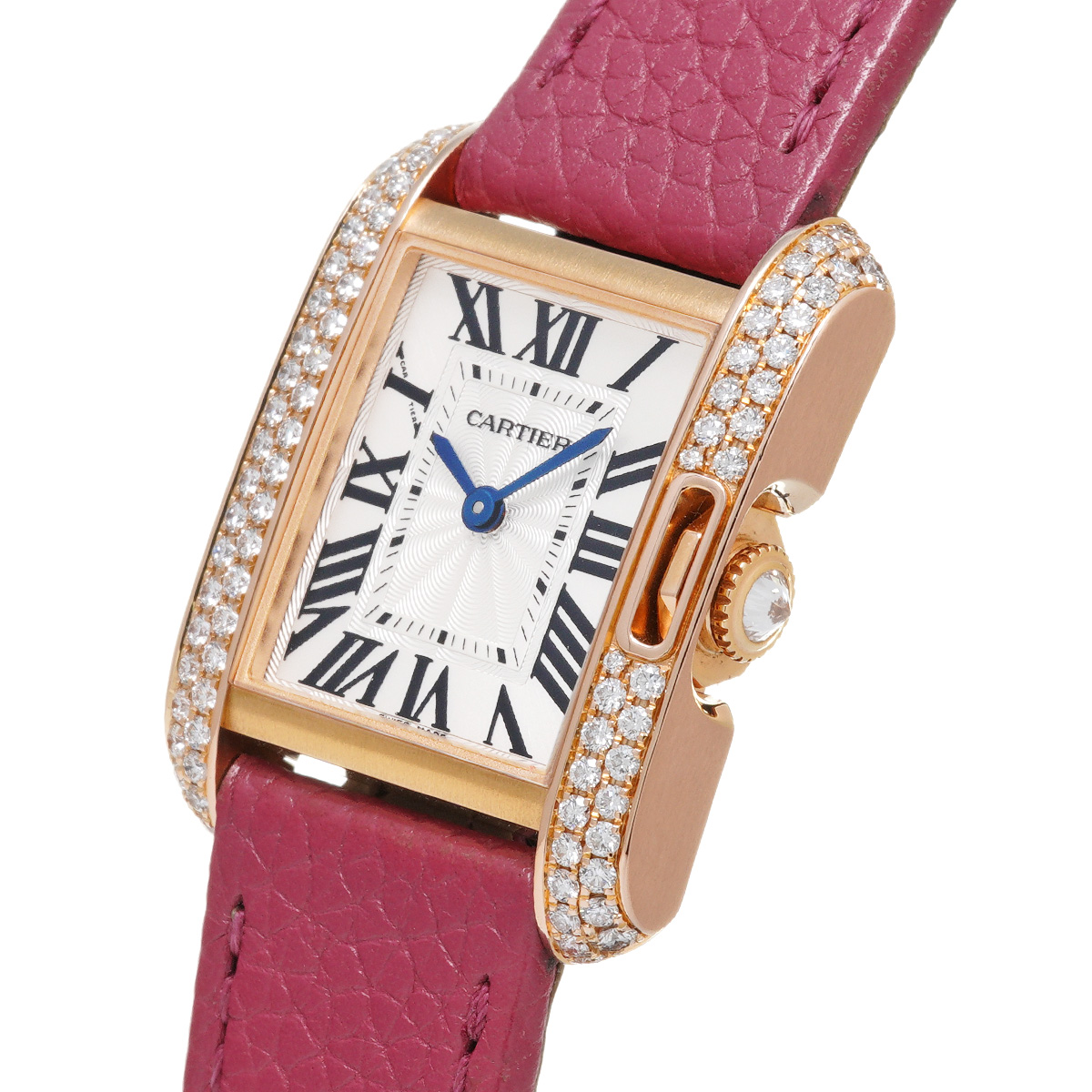 カルティエ Cartier タンクアングレーズSM 腕時計 レディーススクエアフェイスケース横