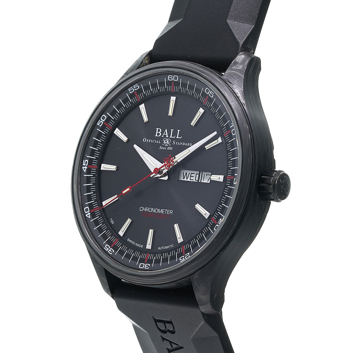 ボールウォッチ / BALLWATCH エンジニア II ヴォルケーノ NM3060C-PCJ-GY ブラック メンズ 時計  【中古】【wristwatch】
