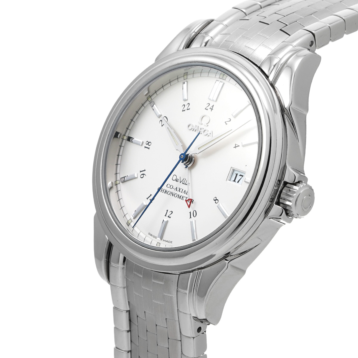 オメガ / OMEGA デ・ヴィル コーアクシャル GMT 4533.31 ホワイト メンズ 時計 【中古】【wristwatch】