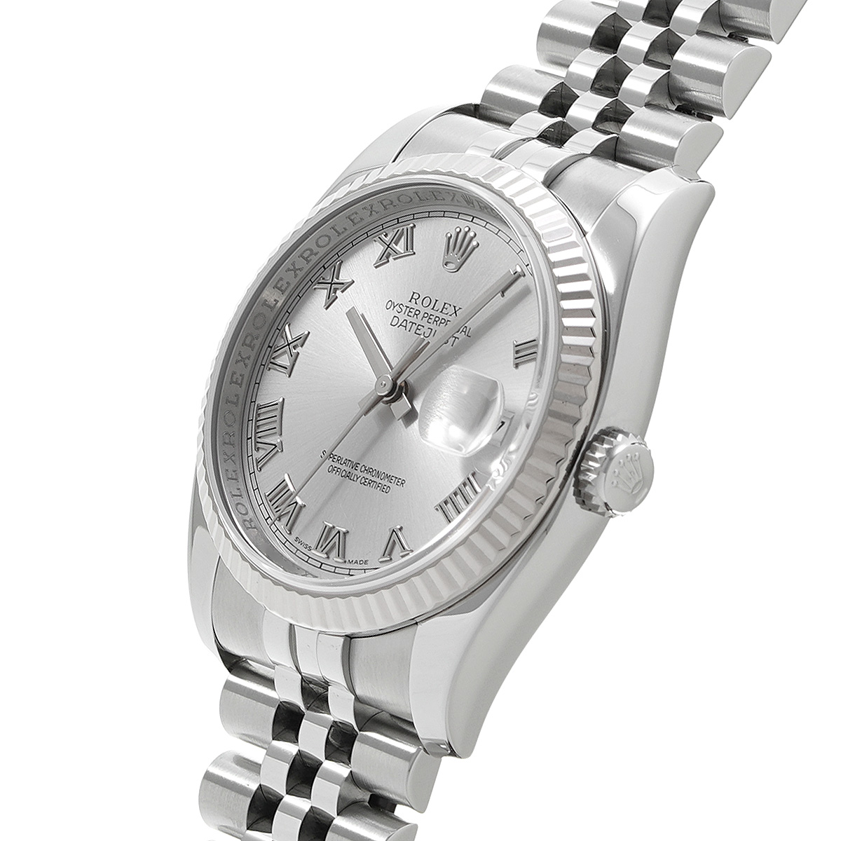 ロレックス ROLEX 116234 M番(2007年頃製造) ホワイト メンズ 腕時計