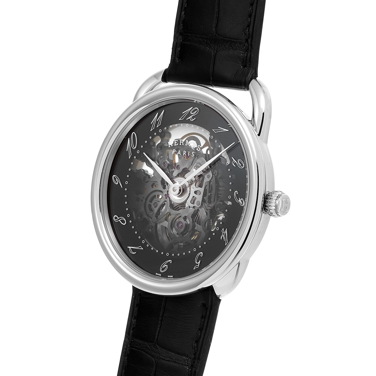 エルメス HERMES AR2.710 ブラック メンズ 腕時計