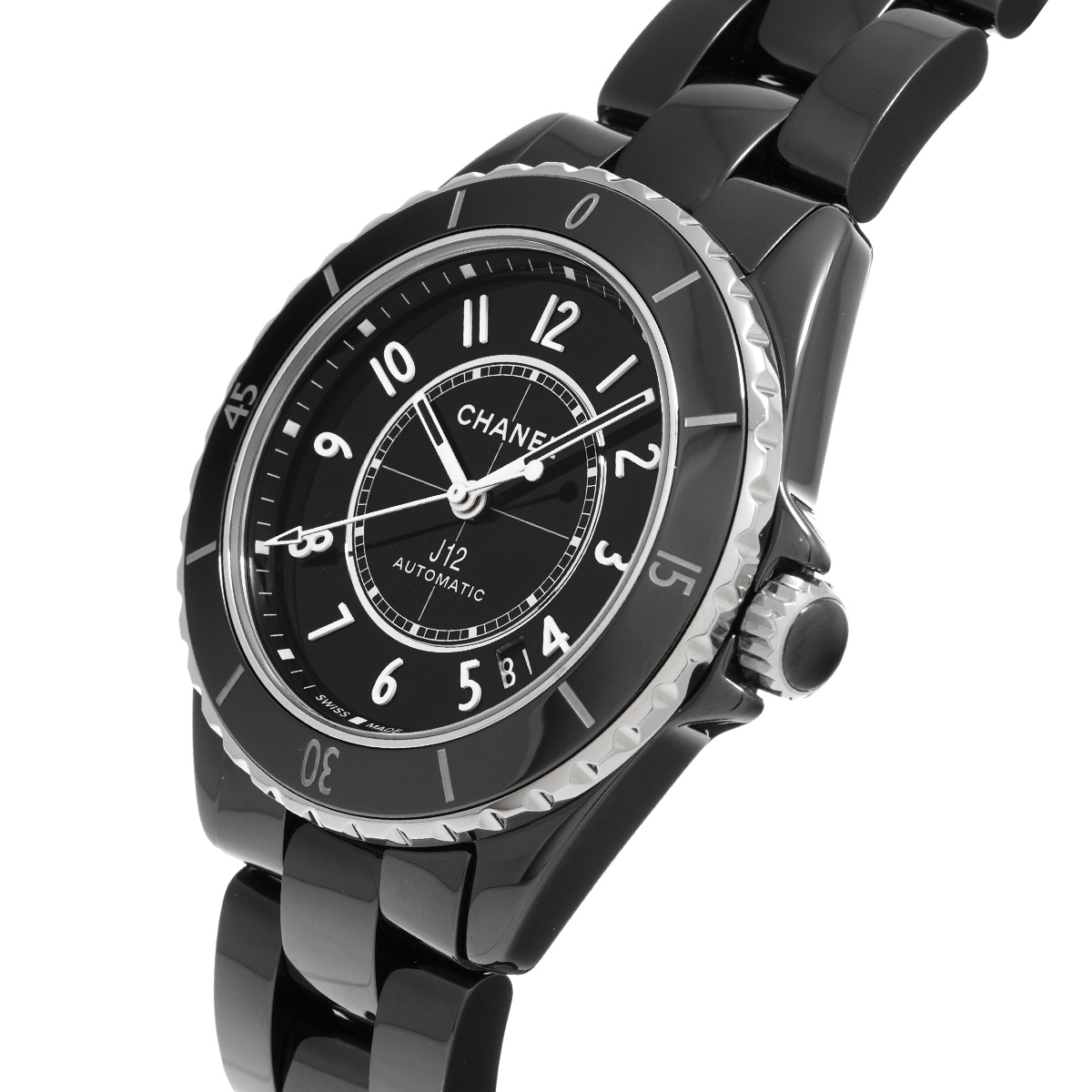 シャネル / CHANEL J12 キャリバー12.1 38MM H5697 ブラックラッカー メンズ 時計 【中古】【wristwatch】