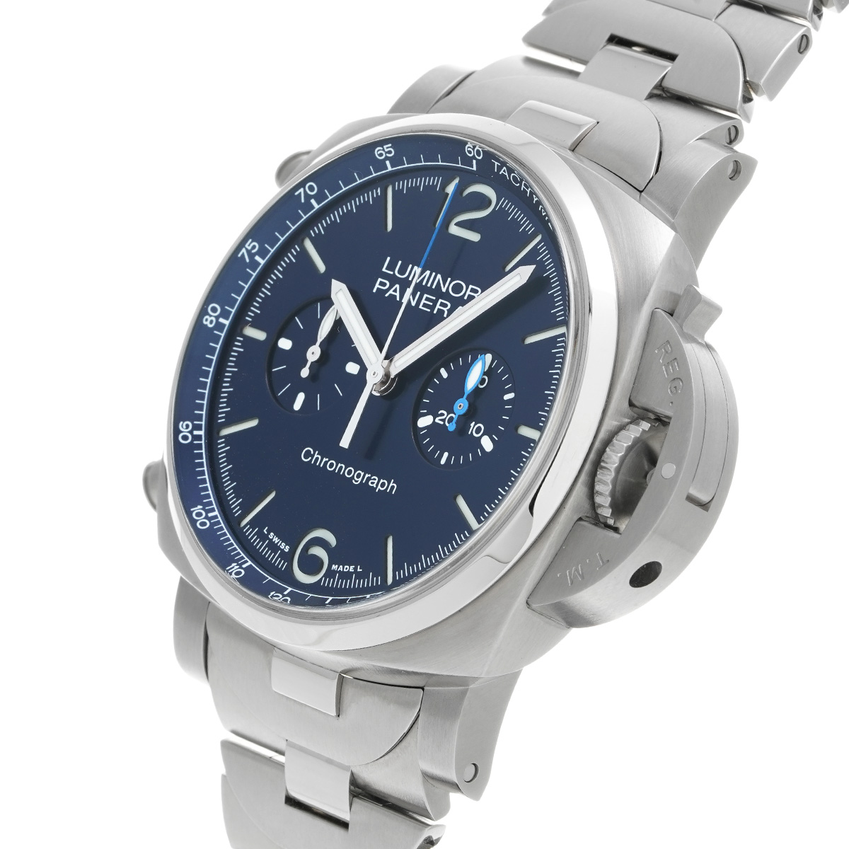 パネライ / PANERAI ルミノール クロノ PAM01110 ブルー メンズ 時計 【中古】【wristwatch】