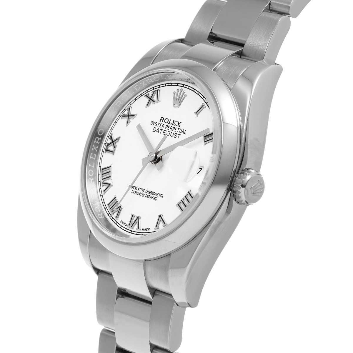 ロレックス / ROLEX デイトジャスト 36 116200 ホワイト メンズ 時計 ...