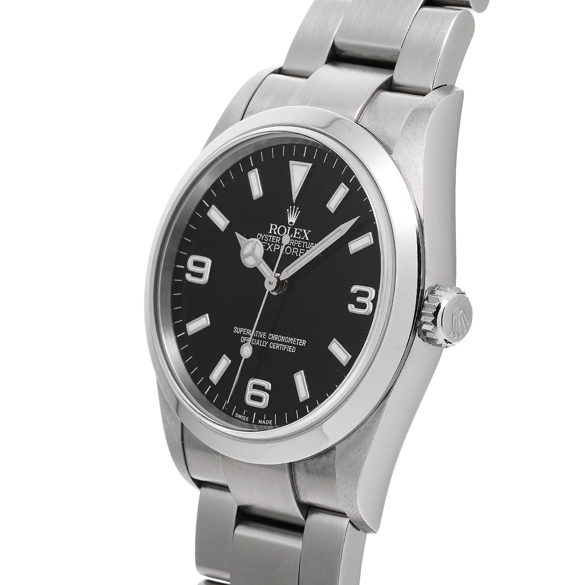 ロレックス ROLEX 114270 K番(2001年頃製造) ブラック メンズ 腕時計