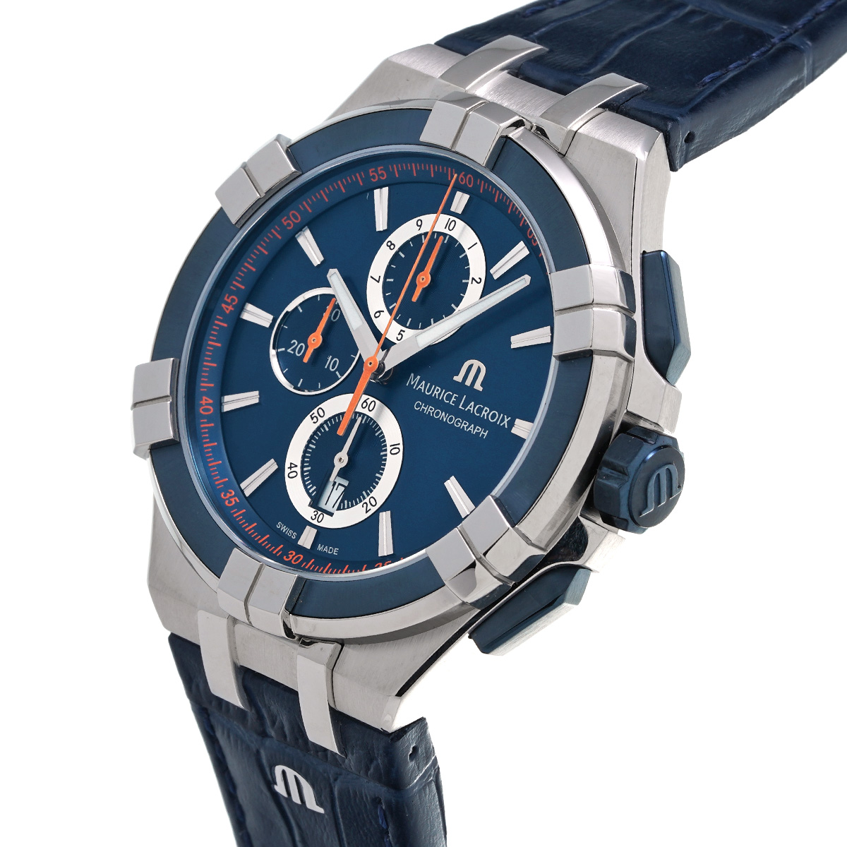 モーリス ラクロア Maurice Lacroix AI1018-SS001-432-4 ブルー メンズ 腕時計