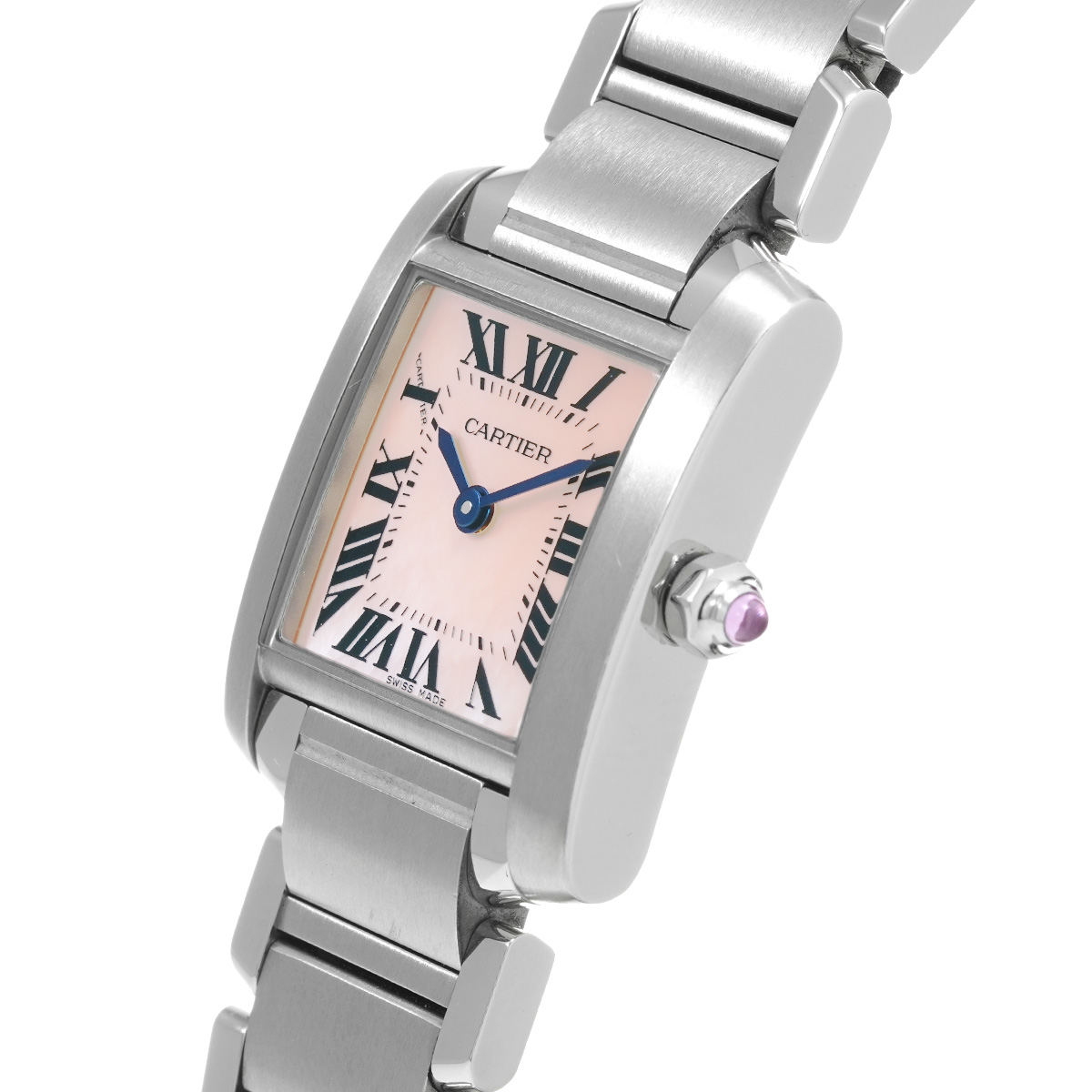 カルティエ / CARTIER タンクフランセーズ SM W51028Q3 ピンクシェル レディース 時計 【中古】【wristwatch】