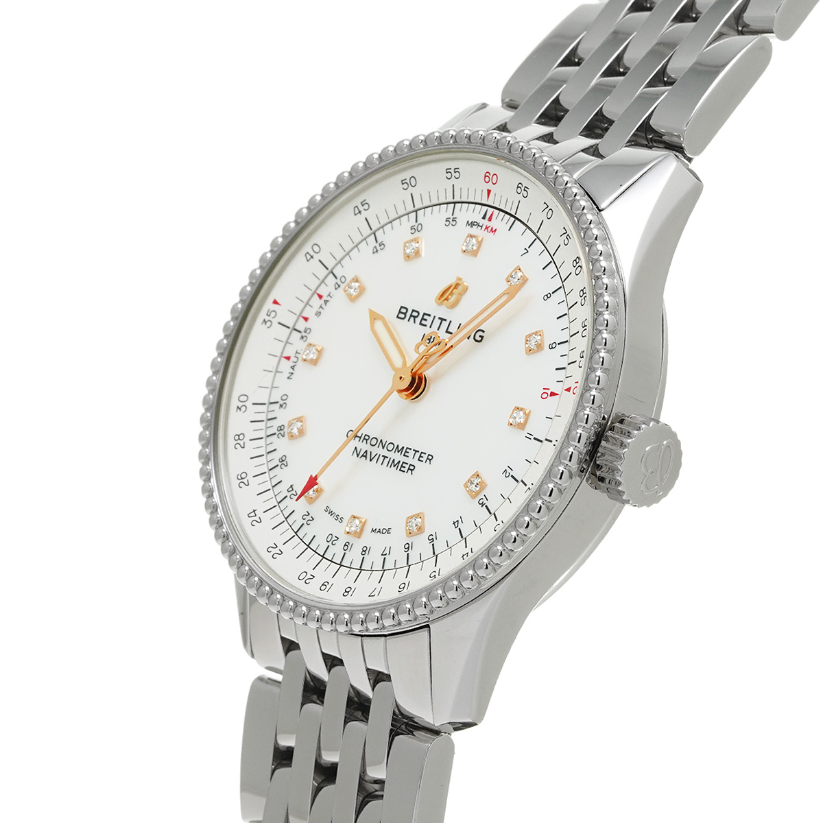 ブライトリング BREITLING A17395211A1A1 ホワイトシェル /ダイヤモンド ユニセックス 腕時計