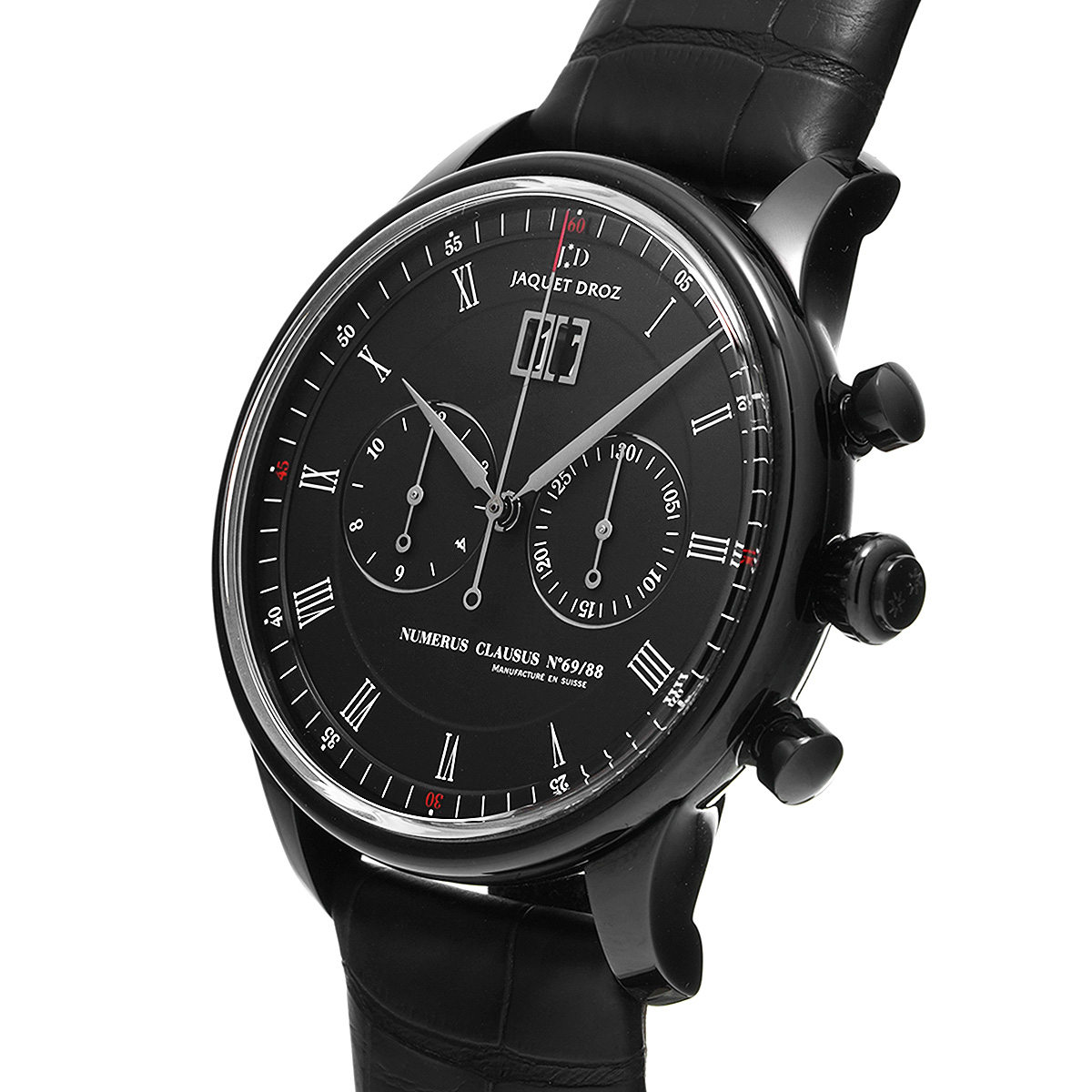 ジャケ ドロー Jaquet Droz J024038201 ブラック メンズ 腕時計