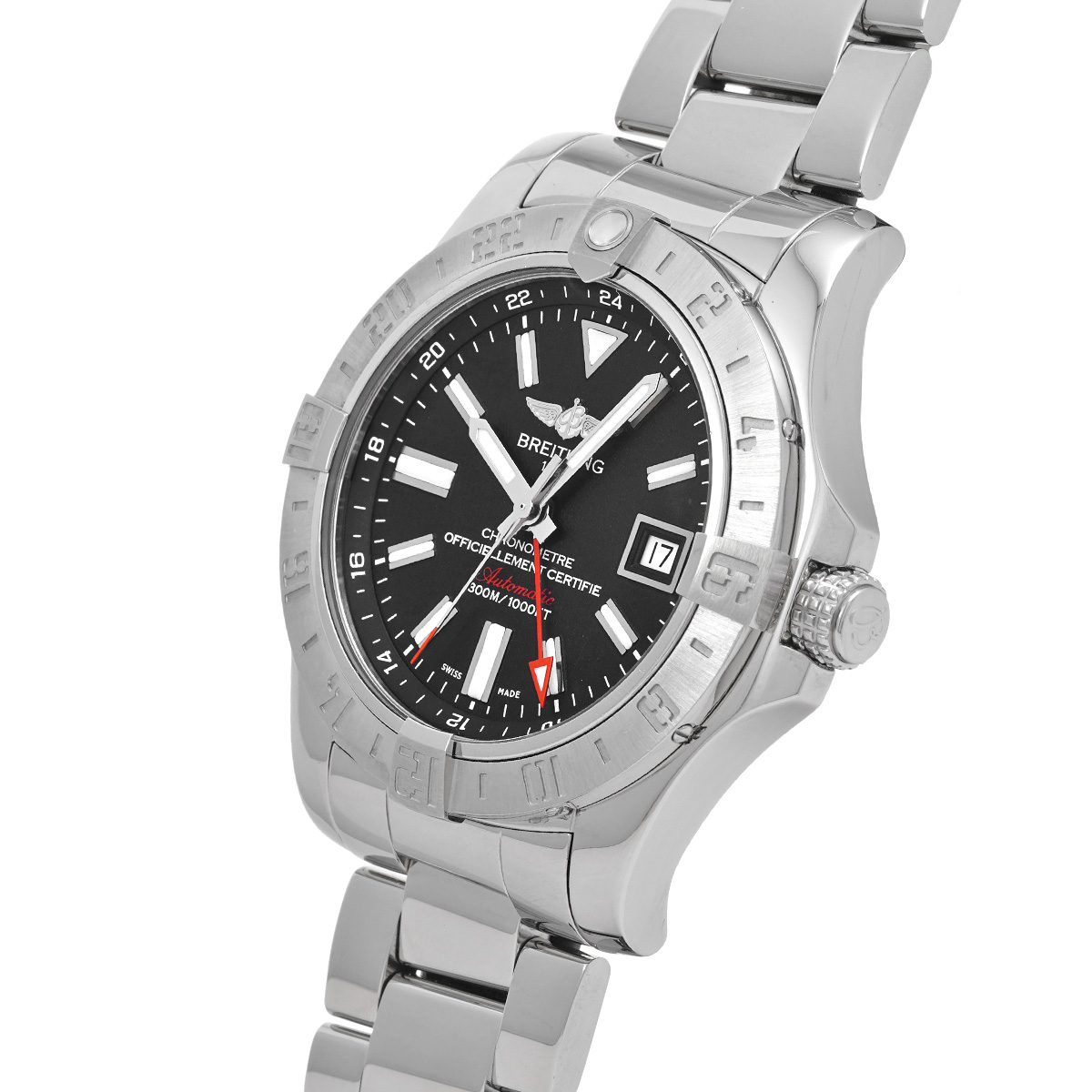 ブライトリング / BREITLING アベンジャーII GMT A3239011/BC35 ブラック メンズ 時計 【中古】【wristwatch】