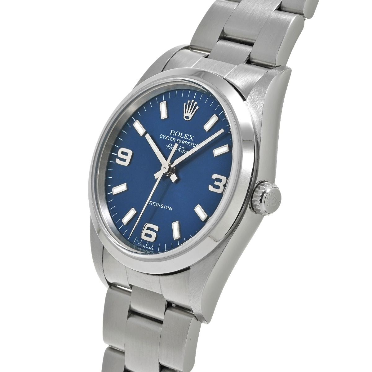 ロレックス エアキング 14000M ブルー メンズ 時計 【中古】【wristwatch】